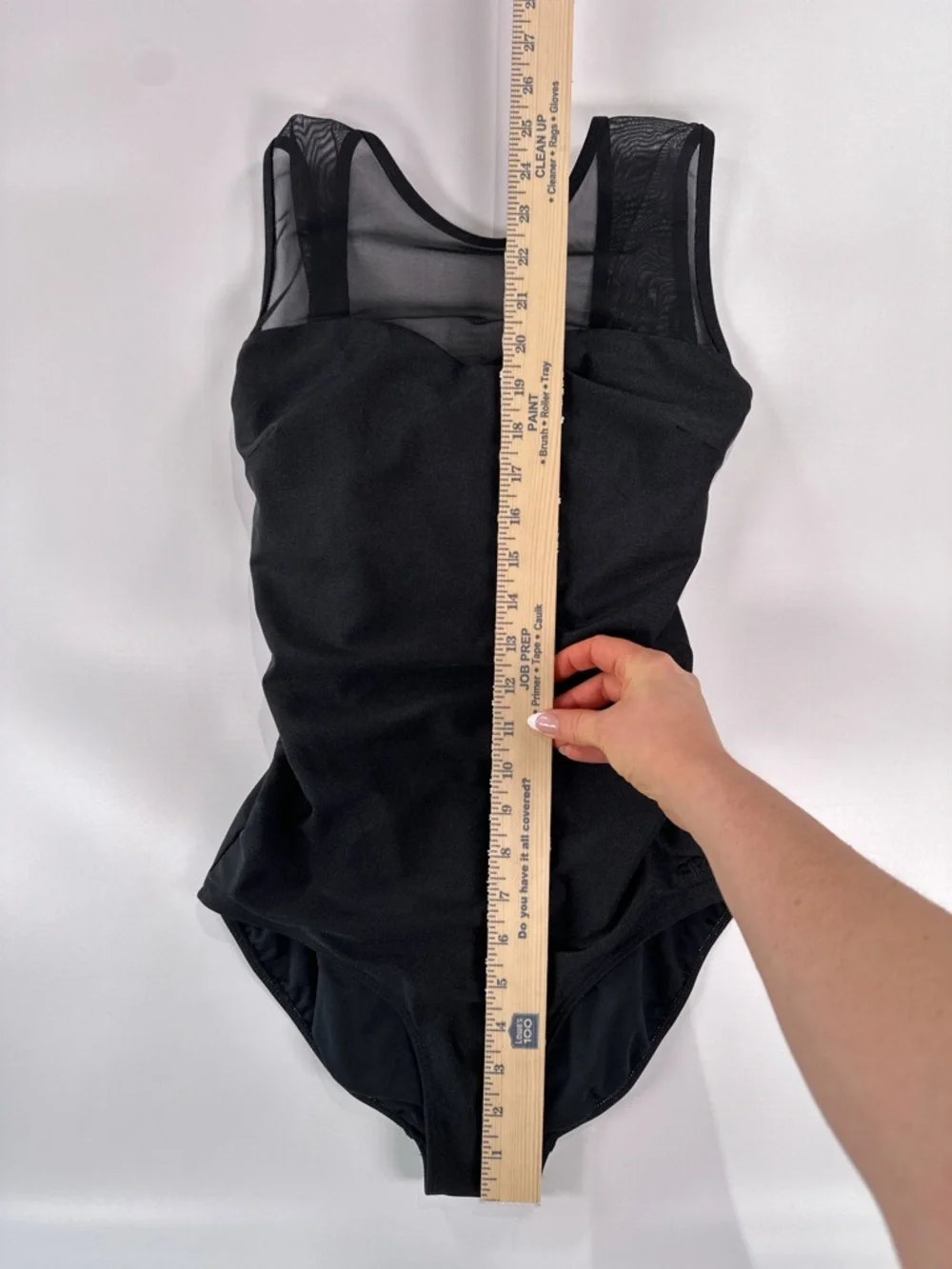 Albion Black Stretch Nylon Blend Bodysuit - Picture 6 of 9